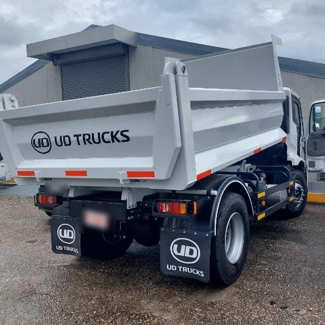 A UD Trucks tipper truck used by Jamaal's Industrial for heavy equipment and material transport