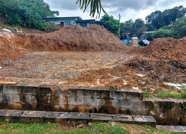 A Jamaal&rsquo;s Industrial crew completed excavation works on a site in Trinidad